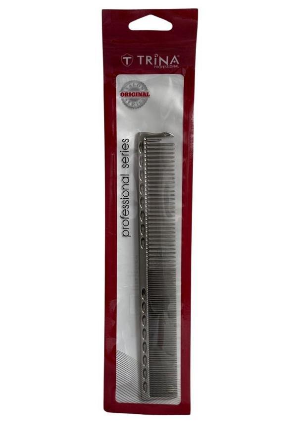 Trina Alüminyum Saç Tarağı Premium 19,5 cm Gümüş Renk - Image 1
