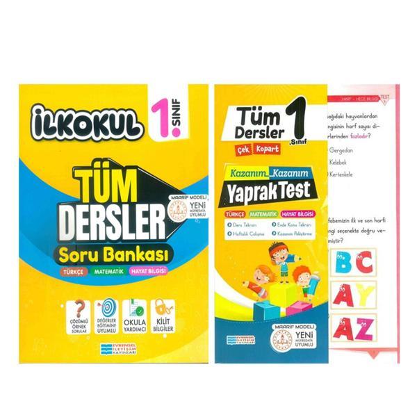 Evrensel İletişim 1.Sınıf Tüm Dersler Soru Bankası ve Yaprak Test Seti 2 Kitap - Evrensel İletişim Yayınları - Image 1