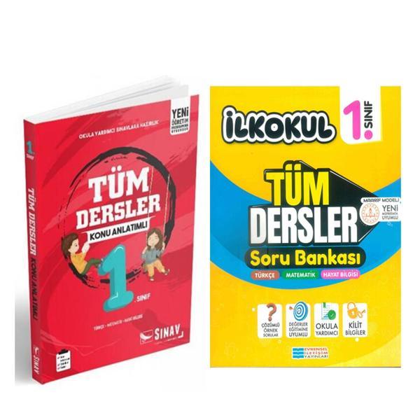 Sınav Yayınları 1.Sınıf Tüm Dersler Konu ve Evrensel Soru Bankası Seti 2 Kitap - Sınav Yayınları - Image 1