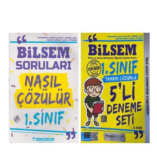 Zeki Çocuk 1. Sınıf Bilsem Soruları Nasıl Çözülür ve Deneme Seti 2 Kitap - Zeki Çocuk Yayınları - Image 1