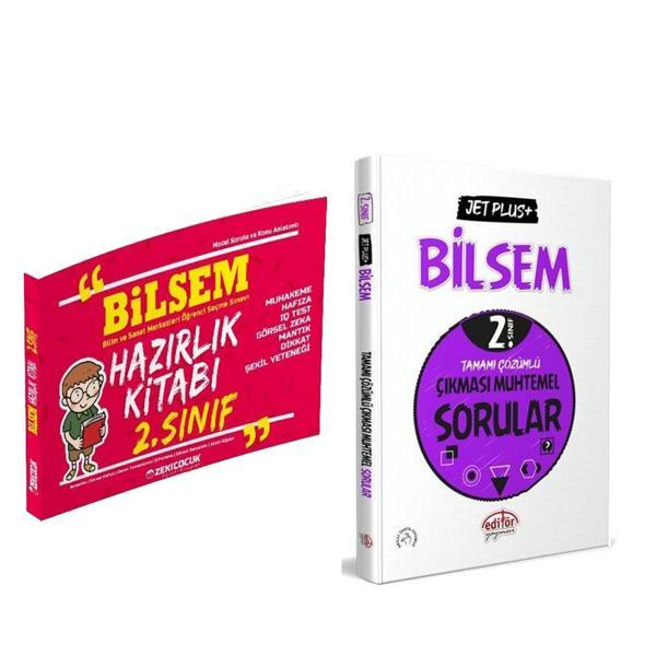 Zeki Çocuk 2. Sınıf Bilsem Hazırlık Kitabı ve Editör Bilsem Jet Plus Çıkması Muhtemel Sorular Seti 2 Kitap - Zeki Çocuk Yayınları - Image 1