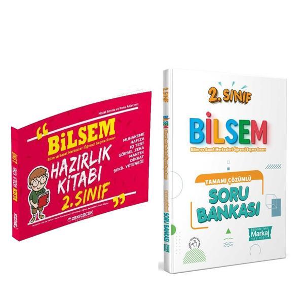 Zeki Çocuk 2. Sınıf Bilsem Hazırlık Kitabı ve Markaj Yayınları Bilsem Soru Bankası Seti 2 Kitap - Zeki Çocuk Yayınları - Image 1