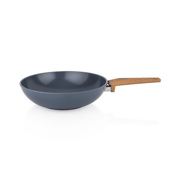 Schafer Seramik Wok Tava 28 CM Yanmaz Yapışmaz Yüzey - Image 1
