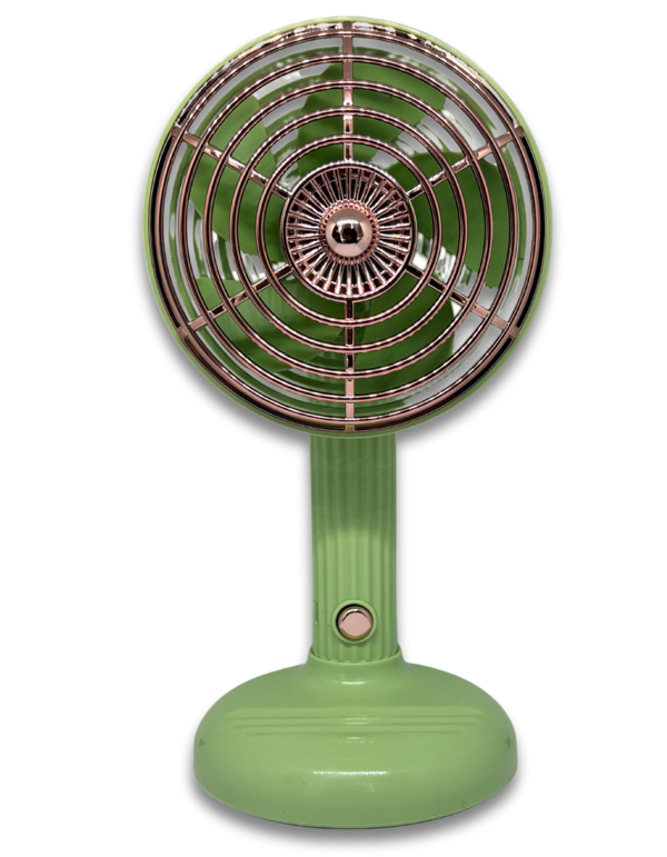 FY060 Taşınabilir Masaüstü ve El Yeşil Usb Fan - Image 1