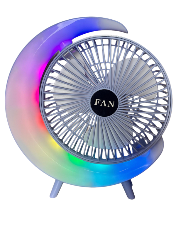 S24 Taşınabilir Masaüstü Mavi Usb Fan - Image 1