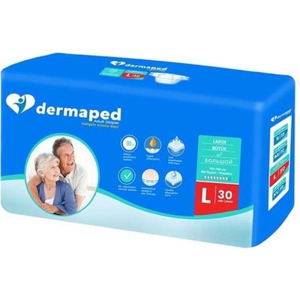 Dermaped Yetişkin Hasta Bezi Belbantlı Large Büyük Boy 30 lu 1 paket - Image 1