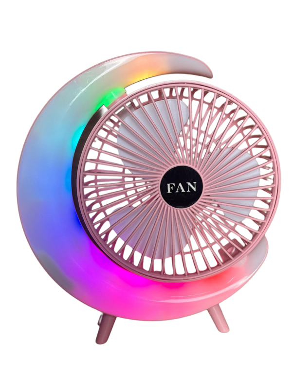 S24 Taşınabilir Masaüstü Pembe Usb Fan - Image 1