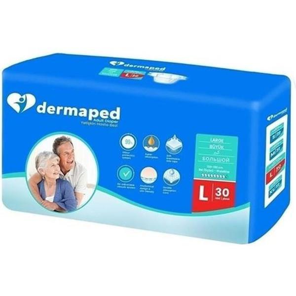 Dermaped Yetişkin Hasta Bezi Belbantlı Large Büyük Boy 30 lu 1 paket - Image 1