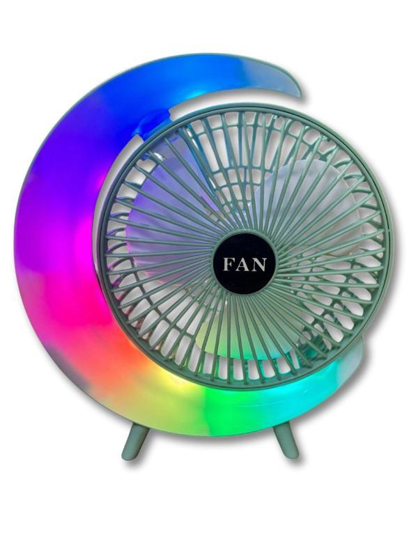 S24 Taşınabilir Masaüstü Yeşil Usb Fan - Image 1