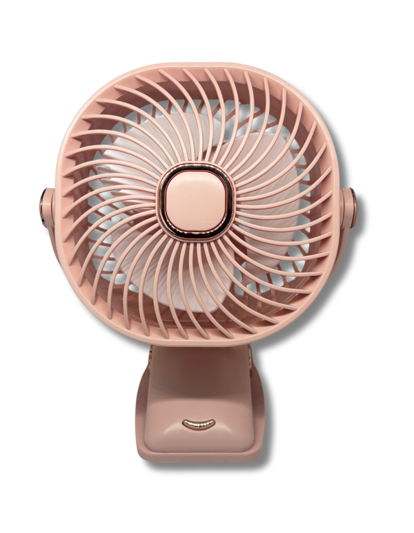 ZB113 Taşınabilir Masaüstü Pembe Usb Fan - Image 1