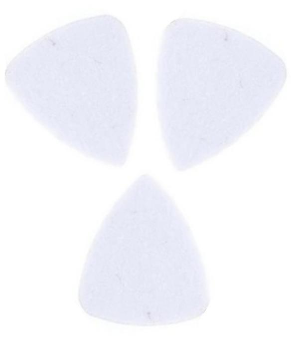 DG01-3WH Keçe Ukulele Penası Beyaz (3 Adet) 3mm. Keçe Gitar Penası - Image 1
