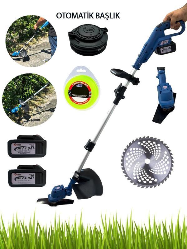 Rowermax Rpc-MM150 Akülü Tırpan Kenar  Çalı Ot Çim Bİçme Teleskopik Misinalı Set - Image 1