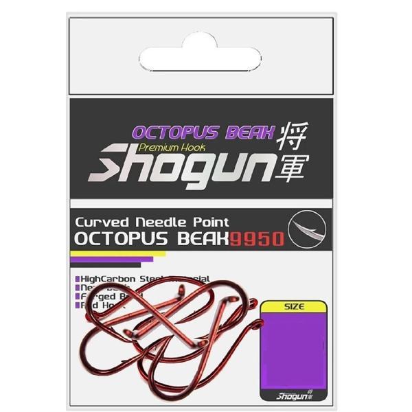 Shogun 9950 Octopus Beak Red Büyük Beden Olta İğnesi No:5/0 - Image 1