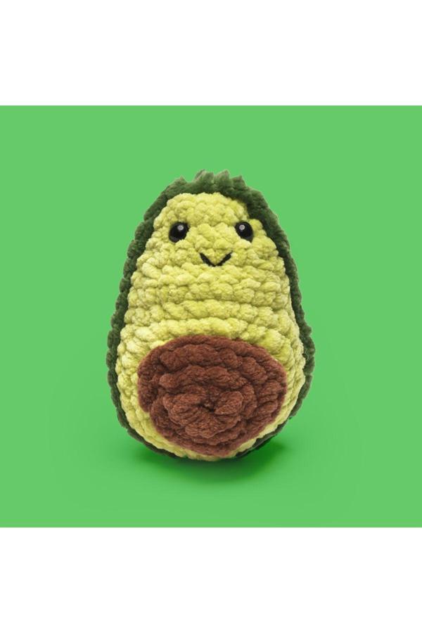 The Gookie Amigurumi Avokado Tığ Kiti, Amigurumi Örgü Seti, Tığ Işi Amigurumi Örgü Oyuncak Seti - Image 1