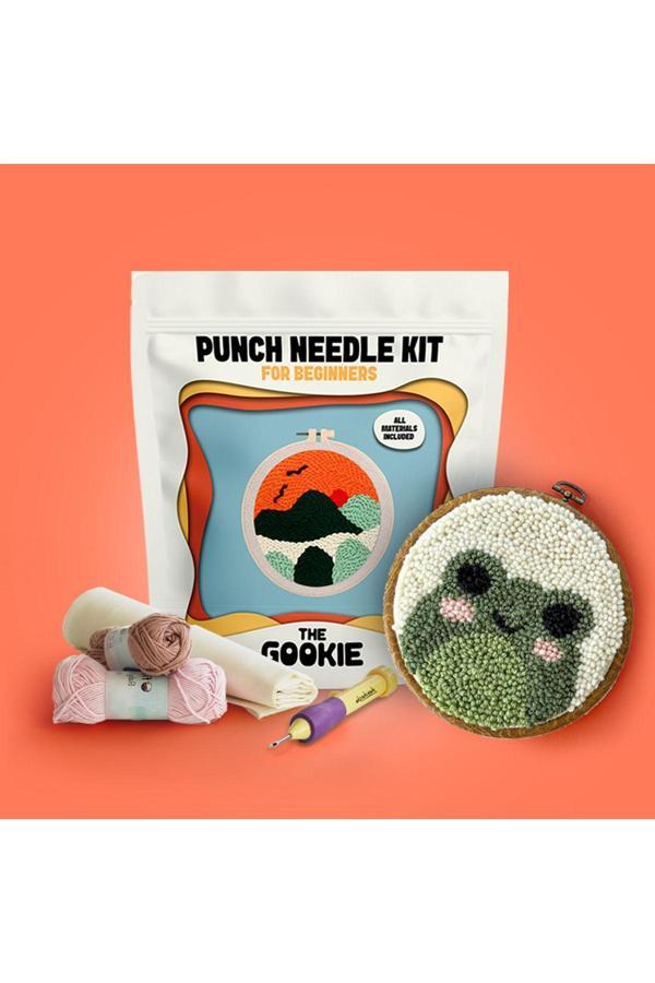 The Gookie Başlangıç Seviye Punch Kiti, Punch Nakış Seti, 8 Adet Şablonlu Desen - Image 1