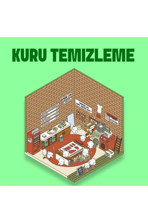 The Gookie Kuru Temizleme Izometrik Sticker, Yapışkanlı 3D Etiket Çıkartma - Image 1