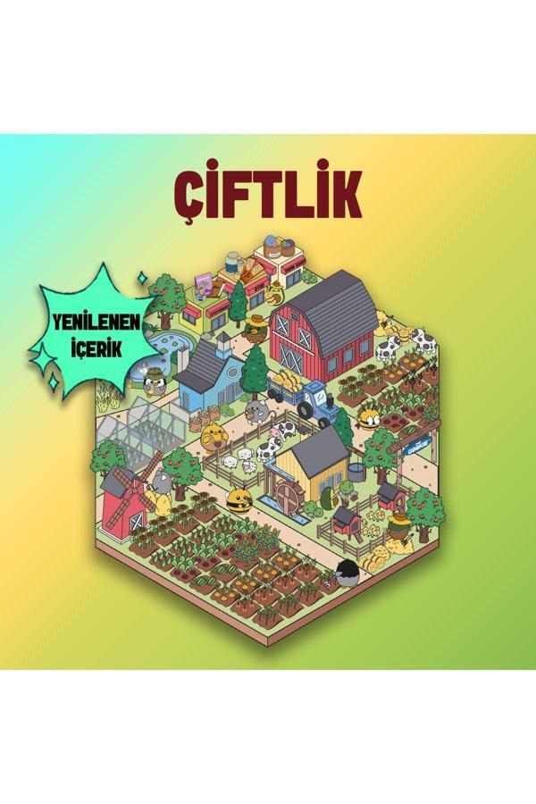 The Gookie Çiftlik Izometrik Sticker, 3D Etiket Yapışkanlı Çıkartma - Image 1