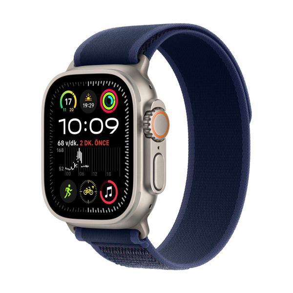 Apple Watch Ultra 2 GPS + Cellular 49mm Natürel Titanyum Kasa Mavi Trail Loop - M/L - Image 1