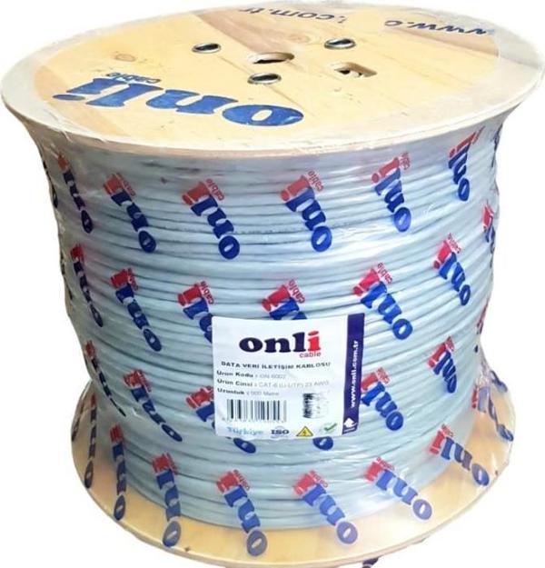 Onli 500Mt 23AWG UTP CAT6 Network Kablosu Gri - Image 1