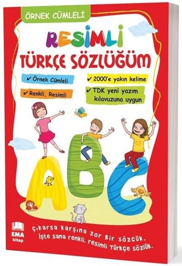 EMA KİTAP SÖZLÜK RESİMLİ TÜRKÇE ÖRNEK CÜMLELİ - Ema Kitap - Image 1