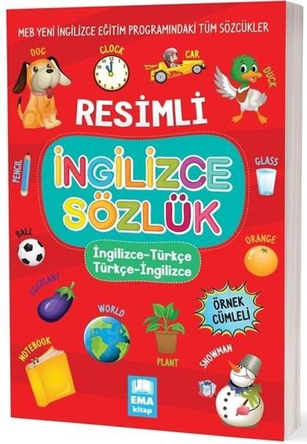 EMA KİTAP - SÖZLÜK RESİMLİ İNGİLİZCE-TÜRKÇE / TÜRKÇE-İNGİLİZCE - Ema Kitap - Image 1