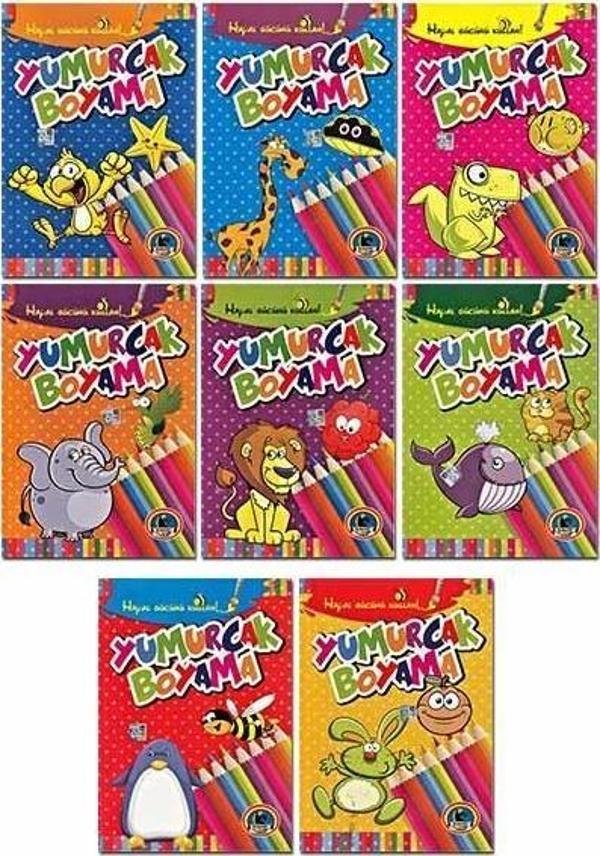 4E Karatay Boyama Yumurcak 8 Li  Seri (1 Paket 8 Adet) 153-08-2636 - Image 1