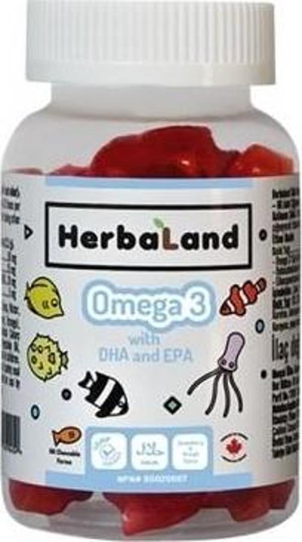 Herbaland Kids Omega 3 With Dha And Epa 60 Adet - Image 1