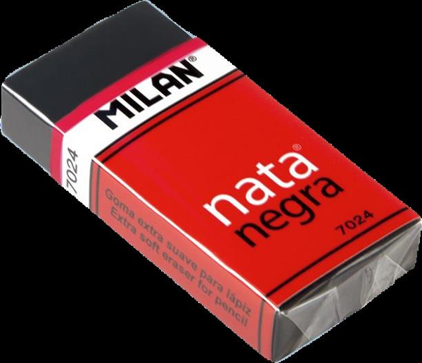 MILAN NATA NEGRA 7024CF SİLGİ BLİSTER - 3LÜ - Image 1