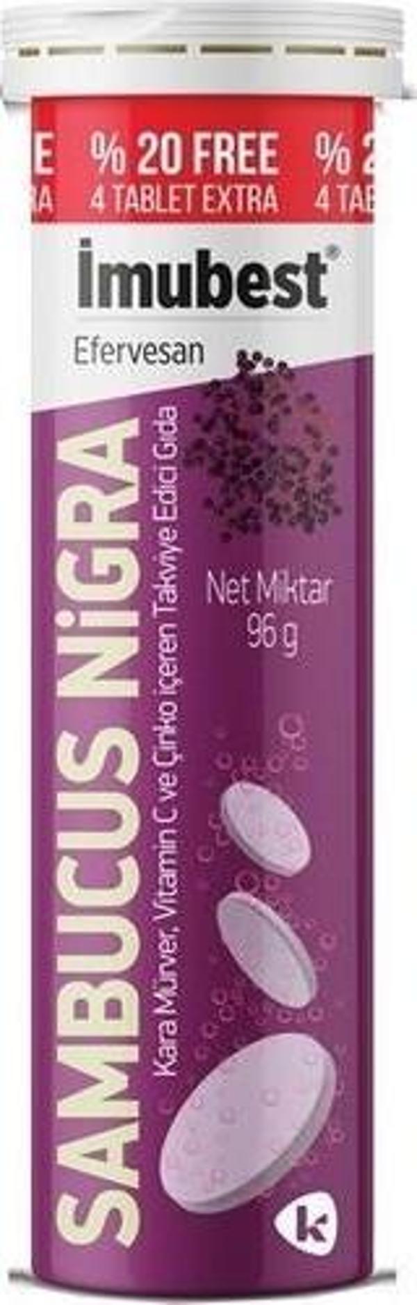 İmubest Sambucus Nigra & Vitamin C & Çinko 24 Efervesan Tablet - Image 1