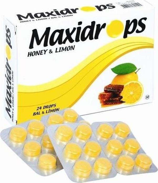 Maxidrops Bal Ve Limon Boğaz Pastili - Image 1