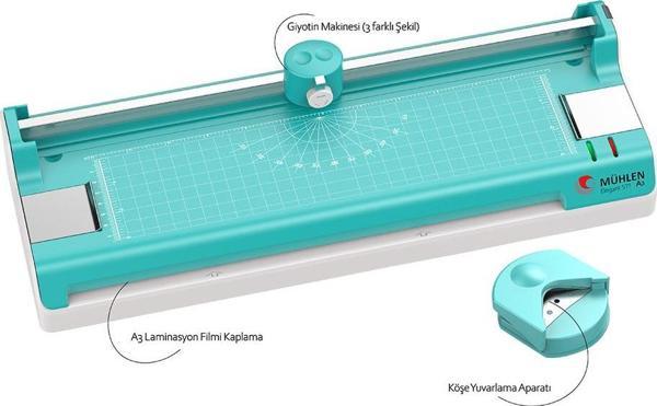 MÜHLEN Elegant 571  Üçü Bir Arada Laminasyon Makinesi - A3 Boyutu - Image 1