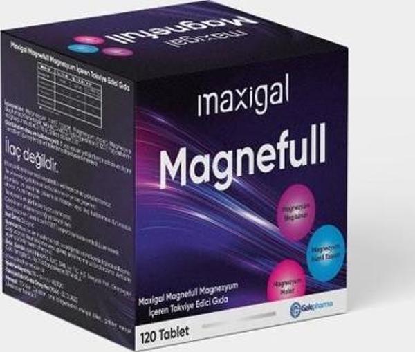 Maxigal Magnefull Magnezyum 120 Tablet - Image 1