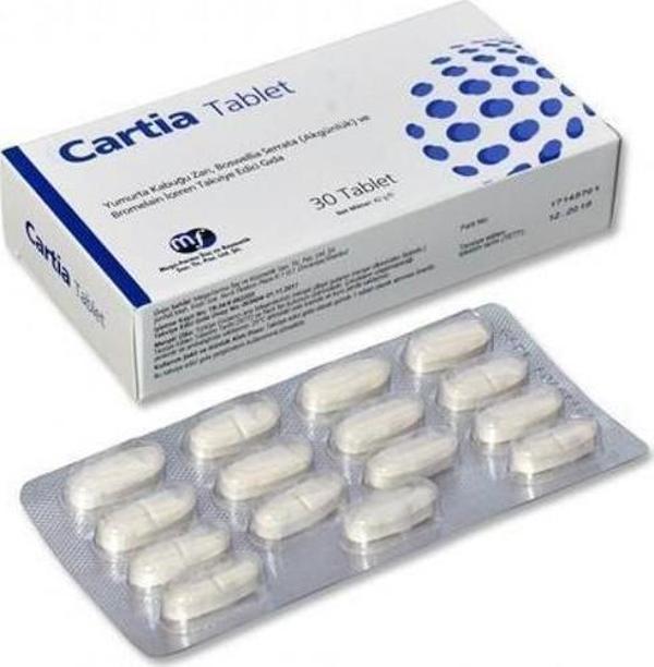 Cartia Yumurta Kabuğu Zarı 30 Tablet - Image 1