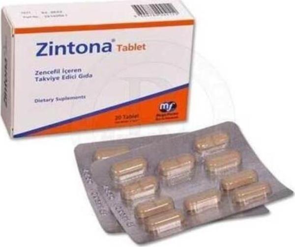 Mega-Farma Zintona Zencefil İçeren Takviye Edici Gıda 20 Tablet - Image 1
