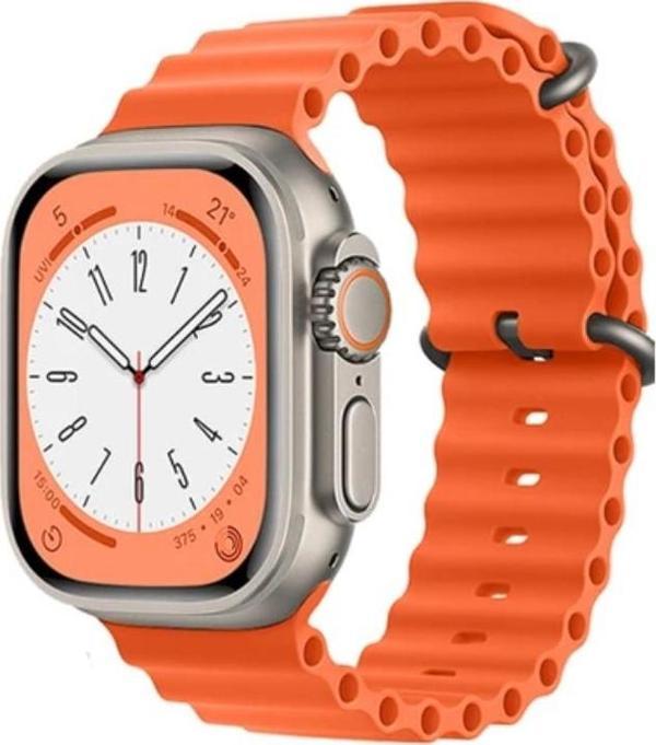 Schitec Watch Hk9 Ultra 2 Amoled Ekran Android İos Harmonyos Uyumlu Akıllı Saat Turuncu - Image 1