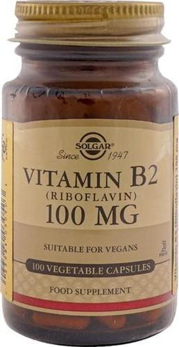 Solgar Vitamin B2 (Riboflavin) 100 Mg 100 Kapsül - Image 1