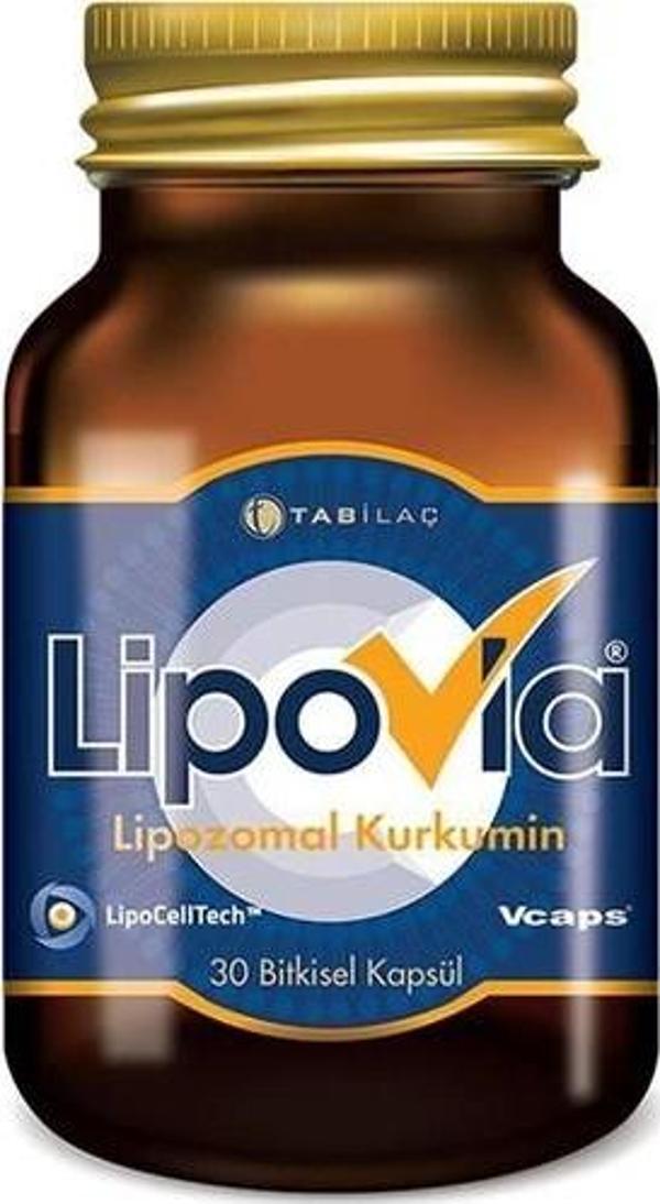 Lipovia Lipozomal Kurkumin 30 Bitkisel Kapsül - Image 1