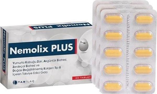 Tab İlaç Nemolix Plus Tip Iı - Yumurta Kabuğu Zarı 30 Tablet - Image 1