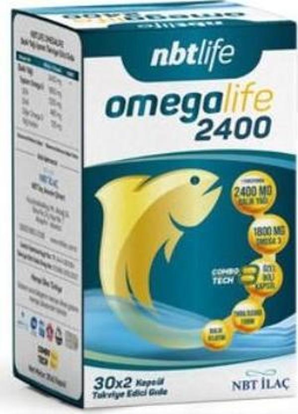 Nbt Life Omega Life 2400 Balık Yağı 60 Kapsül - Image 1