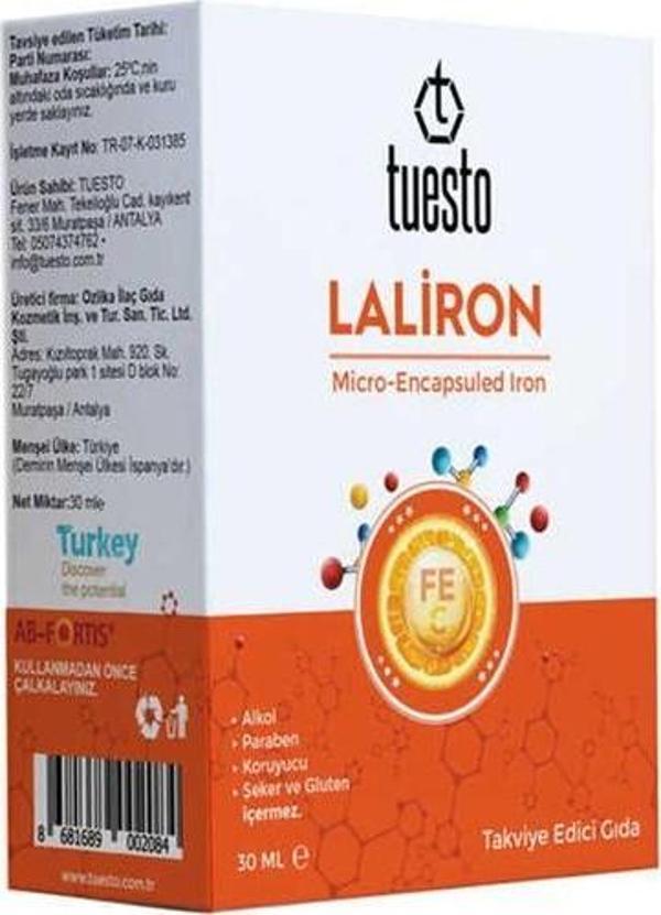 Testo Laliron Micro-Encapsuled Iron Çocuk Demir Damlası 30 Ml - Image 1