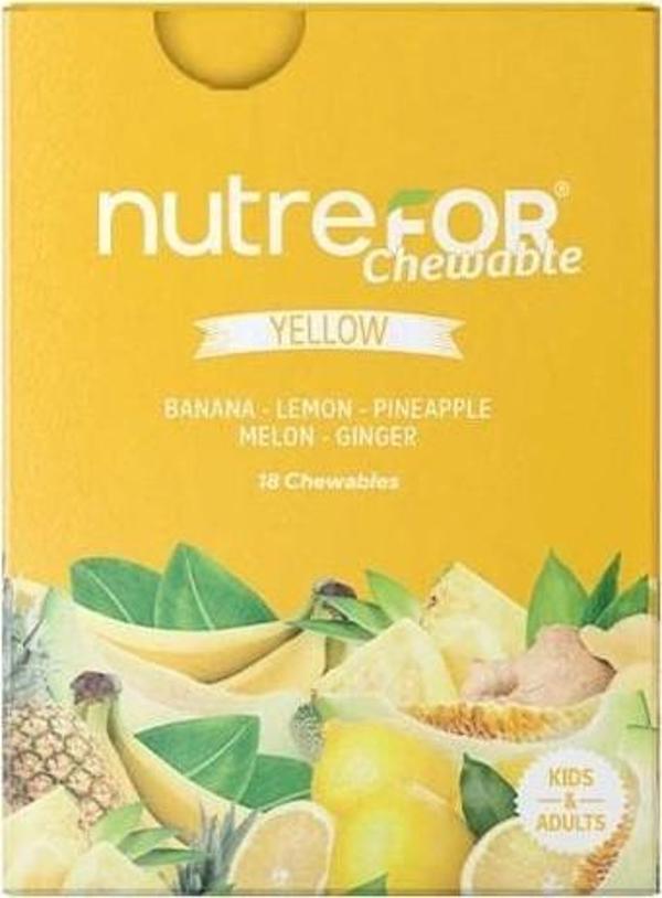 Nutrefor Chewable Yellow 18 Çiğneme Tableti | Banana - Lemon - Pineapple - Image 1