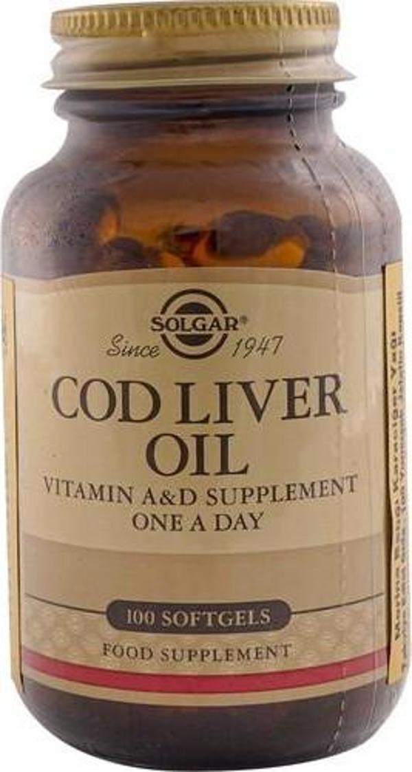 Solgar Cod Liver Oil 100 Kapsül - Image 1