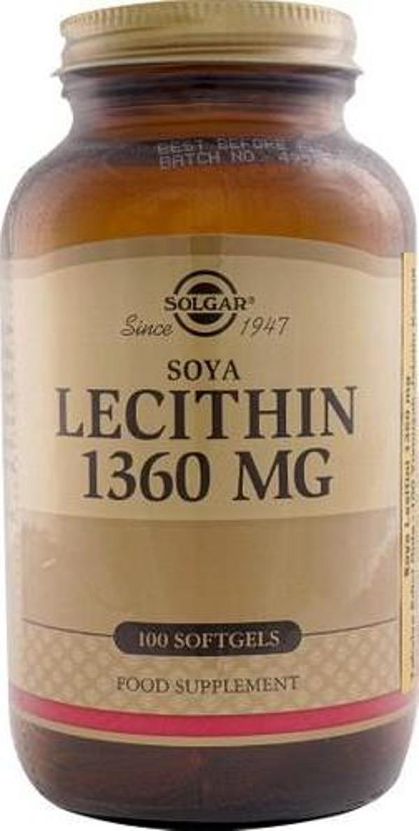 Solgar Lecithin 1360 Mg 100 Kapsül - Image 1
