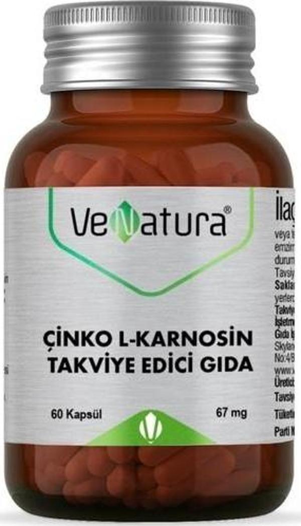 Venatura Çinko L-Karnosin 30 Kapsül - Image 1