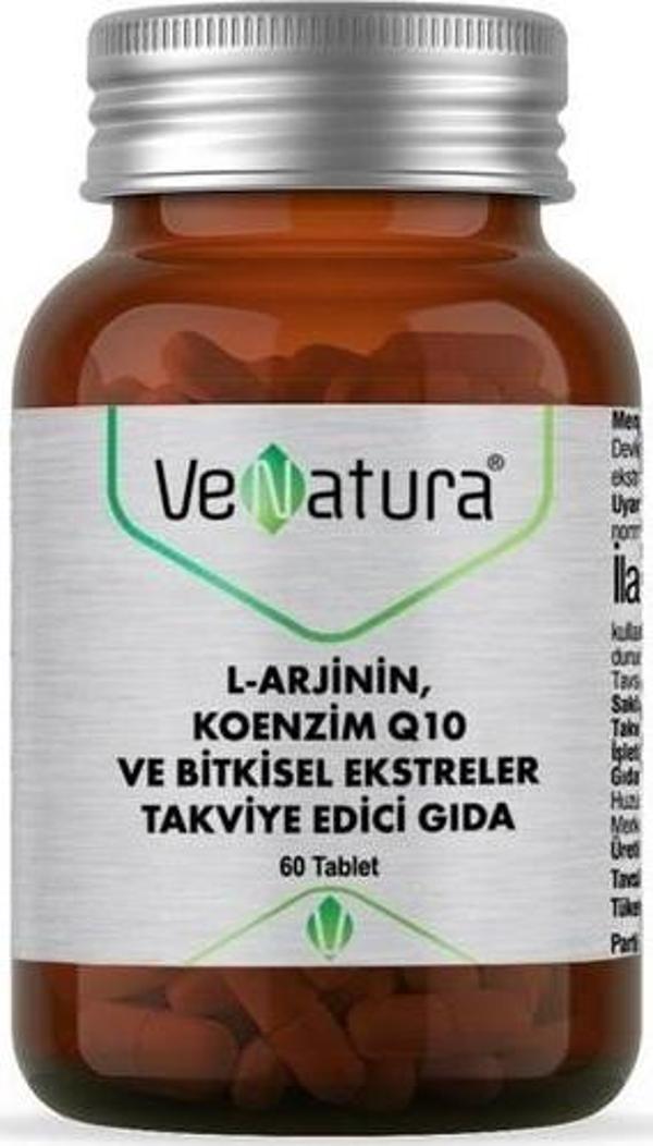 Venatura L-Arjinin Koenzim Q10 Ve Bitkisel Ekstreler 60 Tablet - Image 1