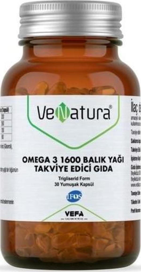 Venatura Omegra 3 Balık Yağı 1600 Mgr 30 Yumuşak Kapsül - Image 1