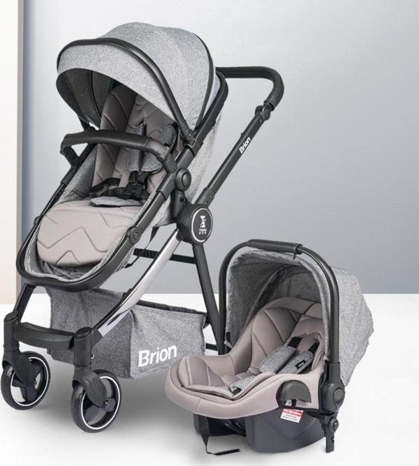 Brion Trendone Travel Sistem Bebek Arabası Gri - Image 1