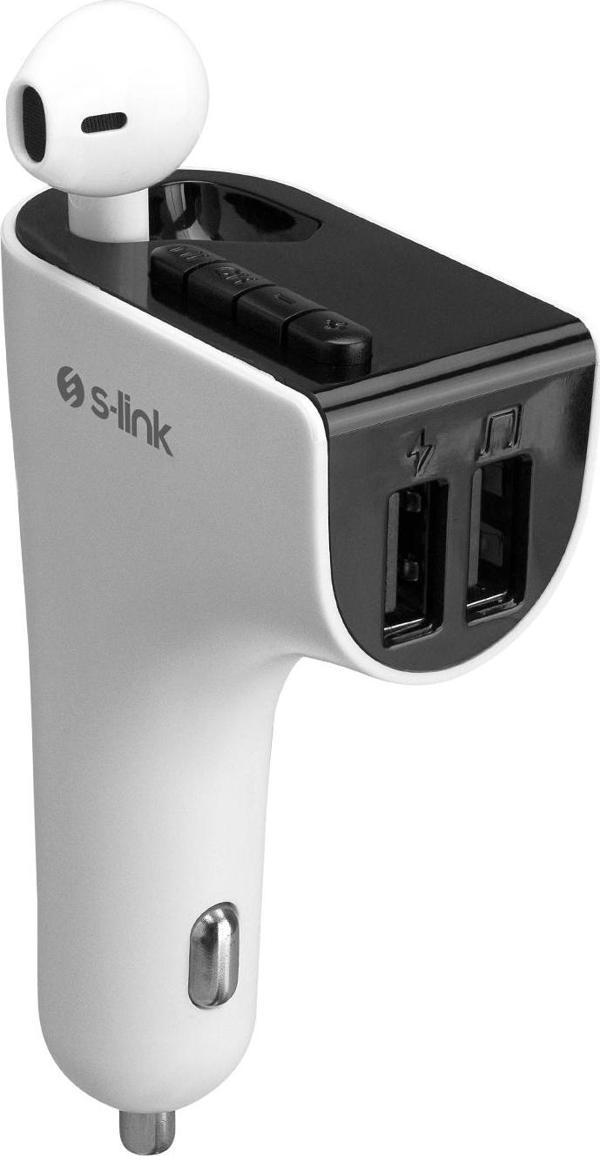 5V 3.1A - 5V 1A Bluetooth Kulaklık ve Tf+Usb Fm Transmitter SL-Bt245 - Image 1