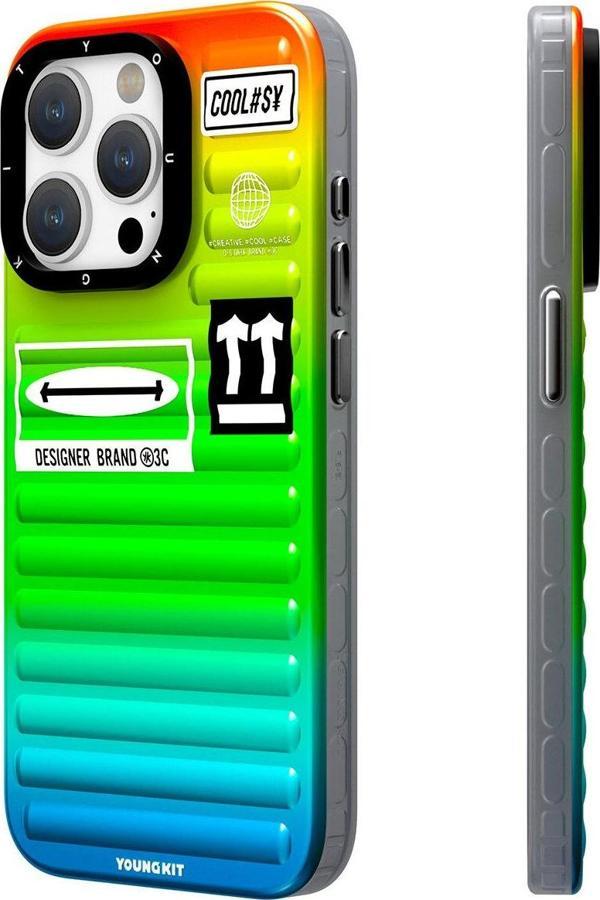 YoungKit iPhone 15 Pro Max Uyumlu Kılıf The Secret Color Serisi Kapak Yeşil - Image 1