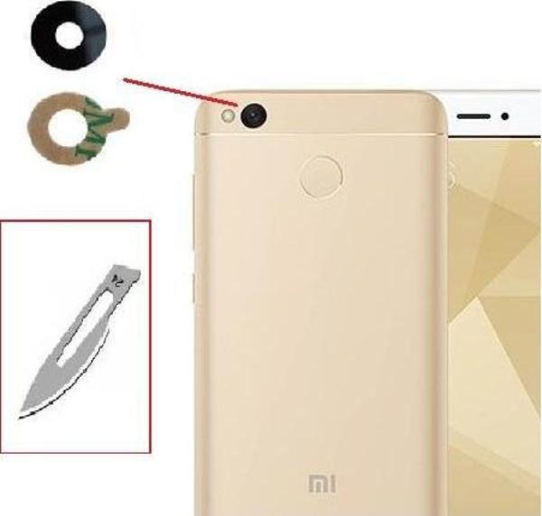 Tkgz Xiaomi REDMİ 4X Arka Kamera CAM Lensi + Bistüri Ucu - Image 1